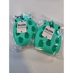 Blush Pineapple Ice Mold Set 2 Teal‎ Silicone Summer Kitchen Barware